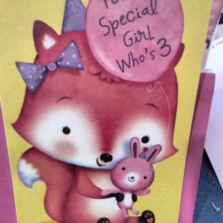 For a Special Girl Who's 3 greeting card
