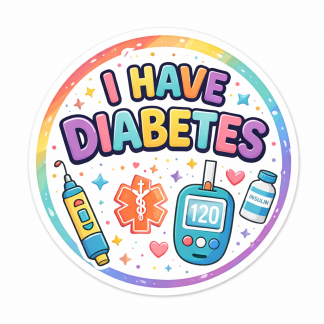 I have diabetes window sticker - 3"