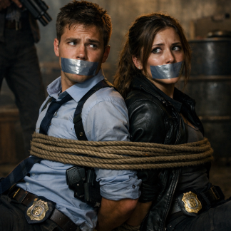 Straight Male and Female cops got turned out