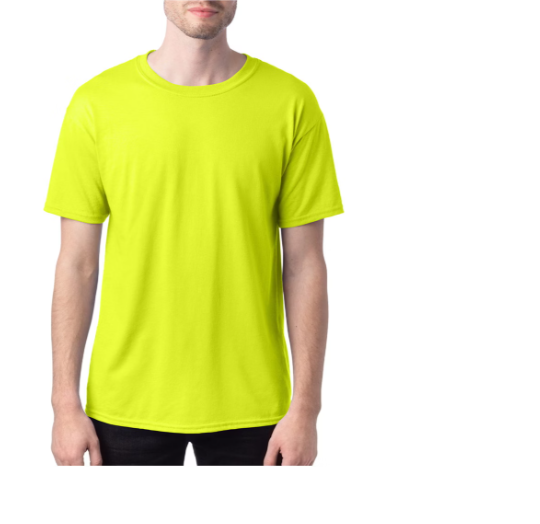 Hanes Sport Cool DRI Men's Performance T-Shirt - Safety Green, XLarge