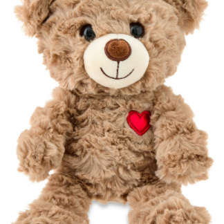 Small Bear Plush, Brown, 7", Valentine's Day by Way To Celebrate