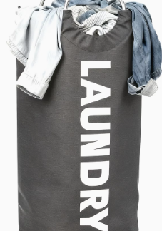 Extra Large Foldable Laundry Basket Hamper Bag (black)