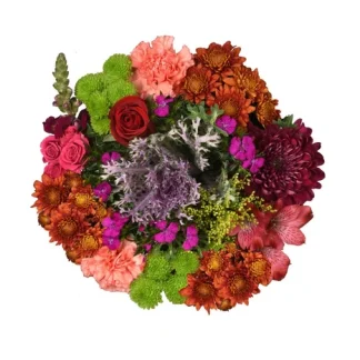 Bloom Haus™ Sweet Fresh Flower Bouquet Red/Orange/Purple
